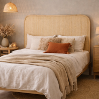 Rotan Hoofdbord Daniella 180cm